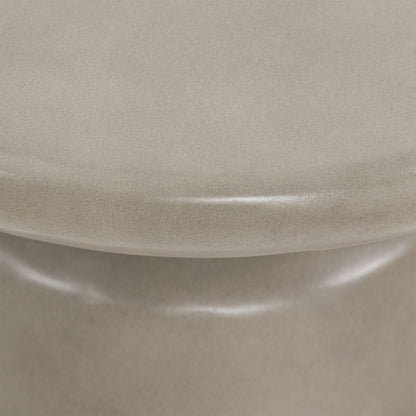 Umbre - Indoor / Outdoor Accent Stool End Table - Concrete