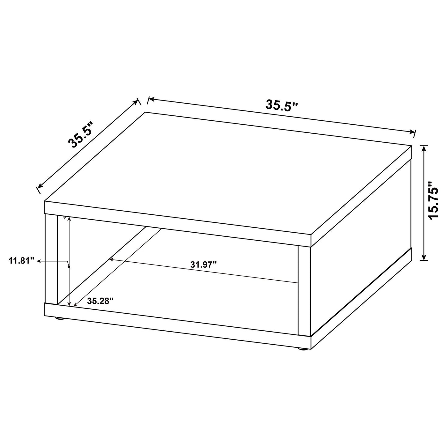 Hermosa - Table Set With Open Sides
