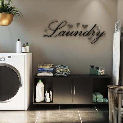 Lory - Shoe Storage Bench - Black