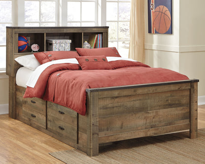 Trinell - Bookcase Storage Bed