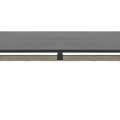 Zella - Rectangular Dining Table - Charcoal / Light Gray