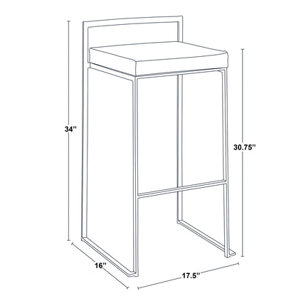 Fuji - Contemporary / Glam & Quality Construction Barstool