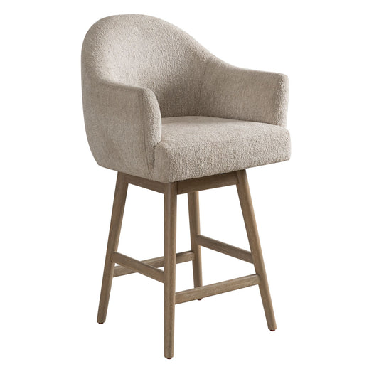 Jaxon - 26" Counter Height Swivel Barstool - Moonstone