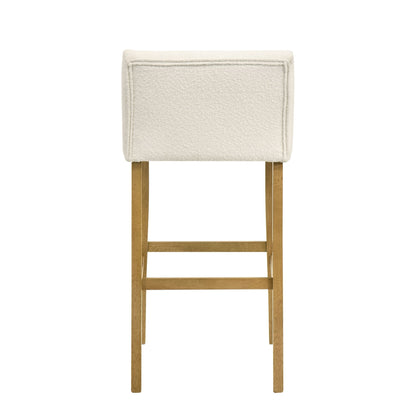 Fauna - Modern Transitional Wood Bar Height Kitchen Bar Stool