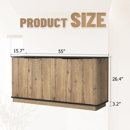 Multi Functional Sideboard, An Ideal Choice For TV And Tableware Storage In Modern Homes - Black