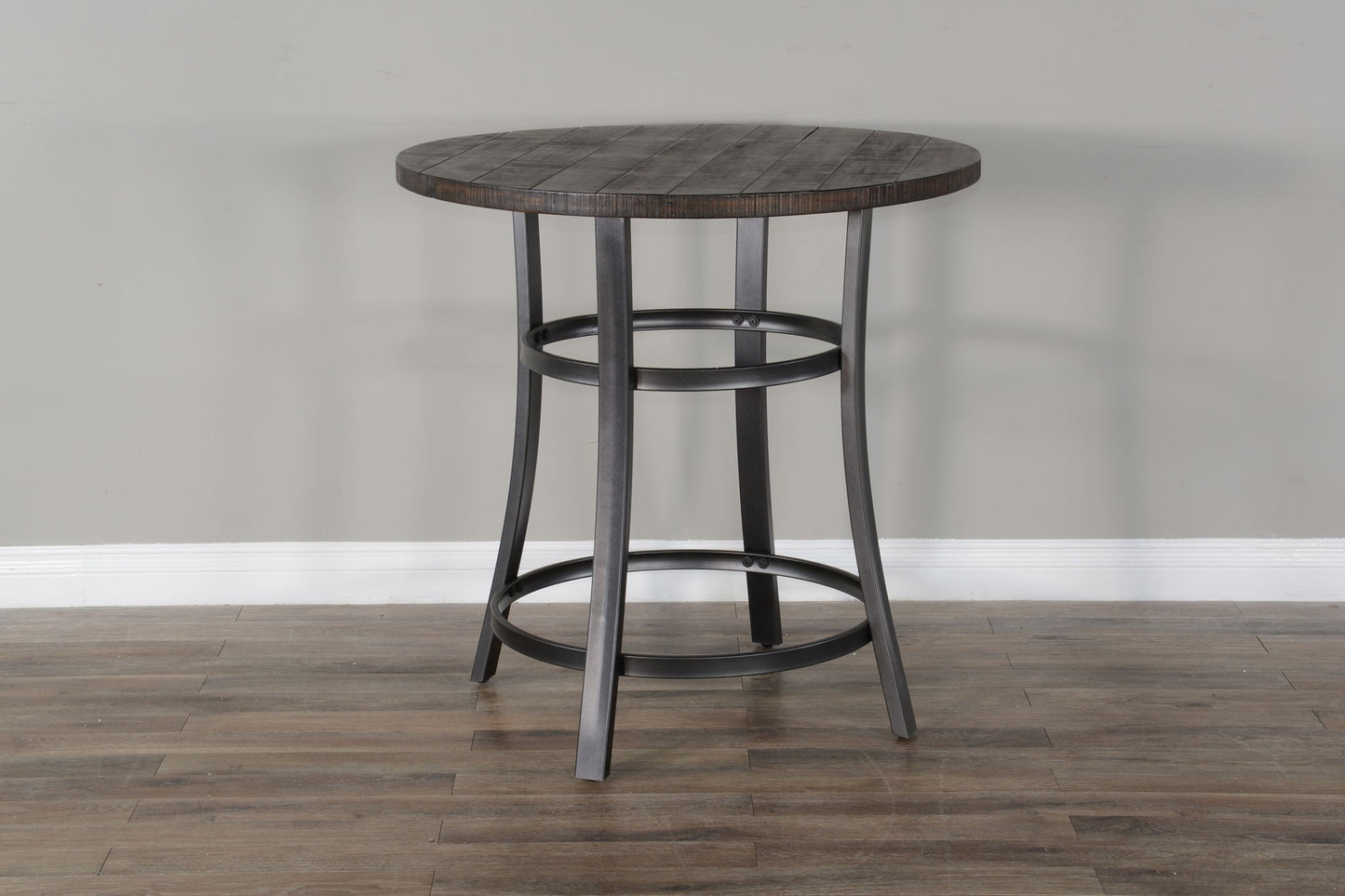 Counter Height Backless Round Stools Dining Set