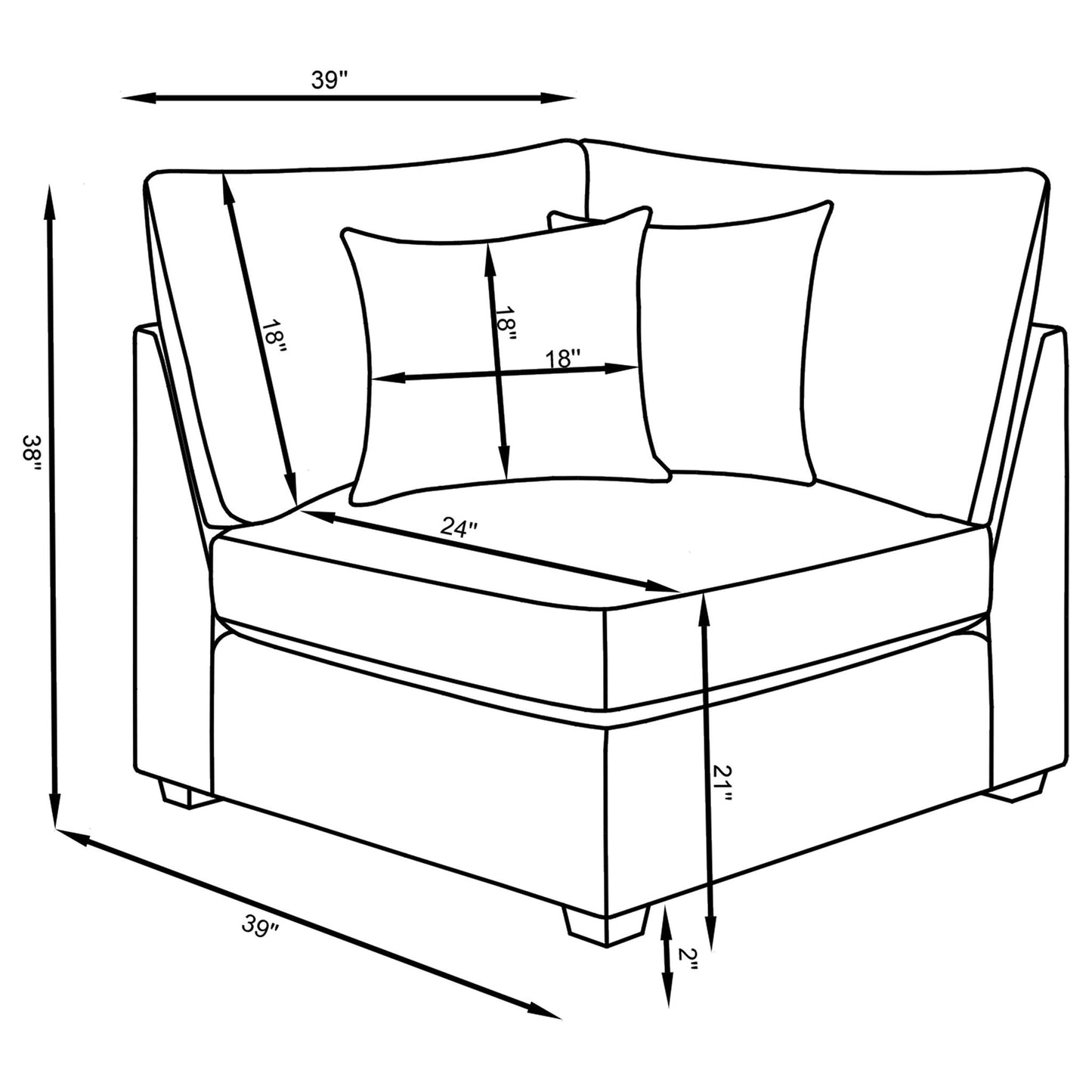 Austin - Chair With Pillows