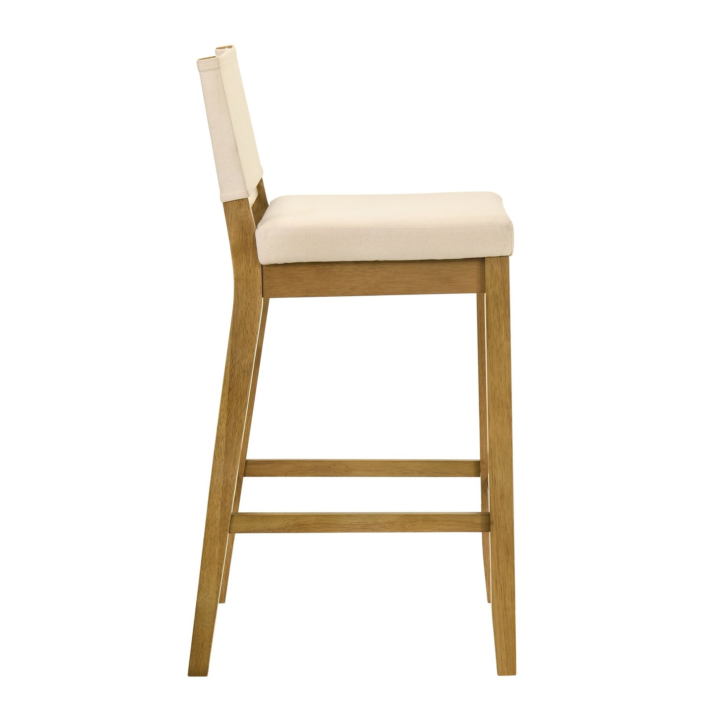 Yaneli - Contemporary Natural Wood Bar Height Kitchen Bar Stool