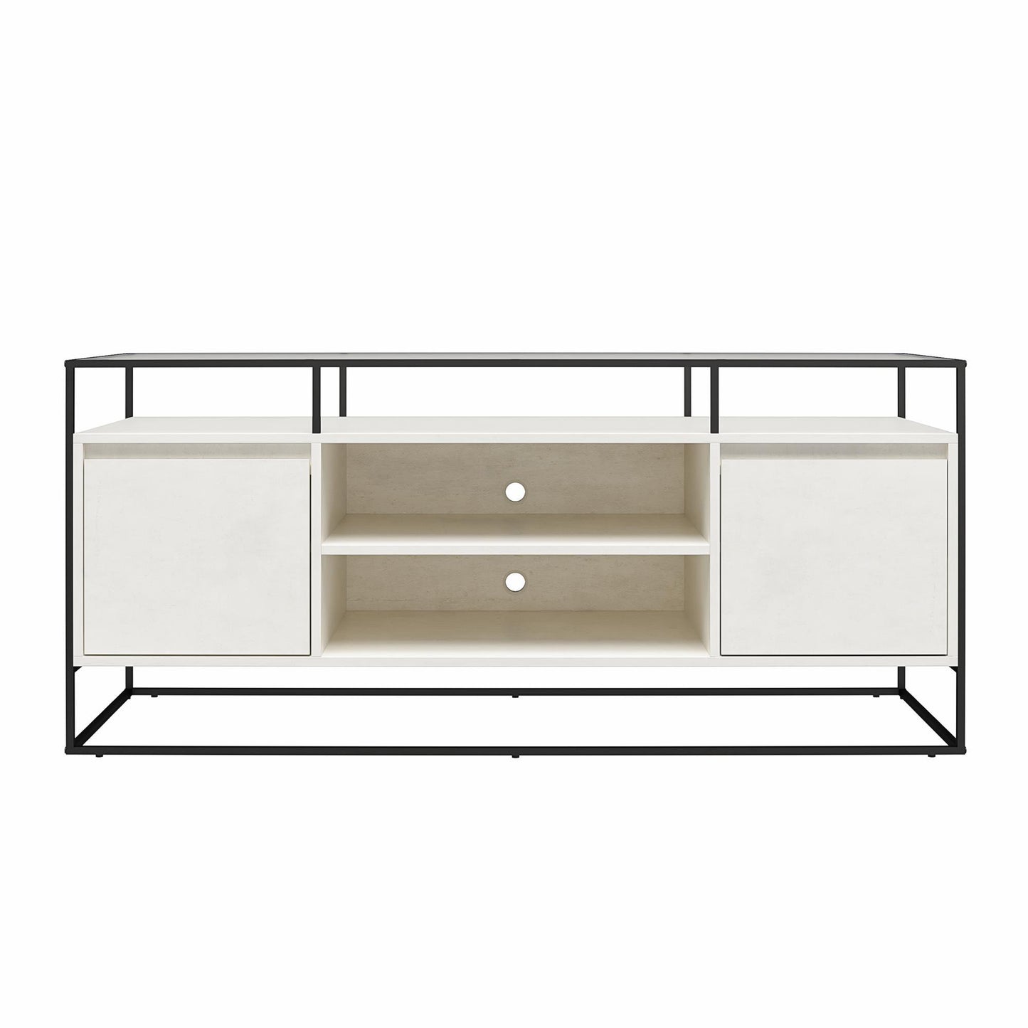 Camley - Media Console TV Stand - White