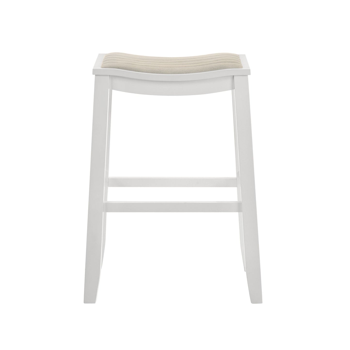 Iyani - Coastal Modern Wood Bar Height Kitchen Bar Stool
