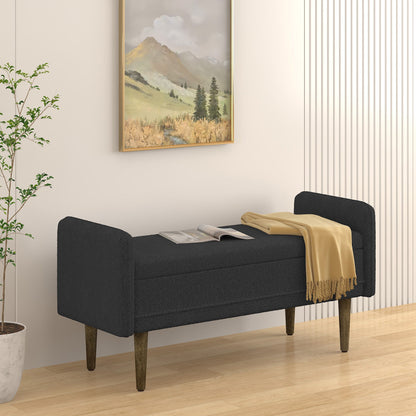 Teddy Velvet Storage Stool With Storage Space For Apartments