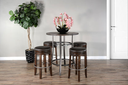 Metal Frame Round Pub Set