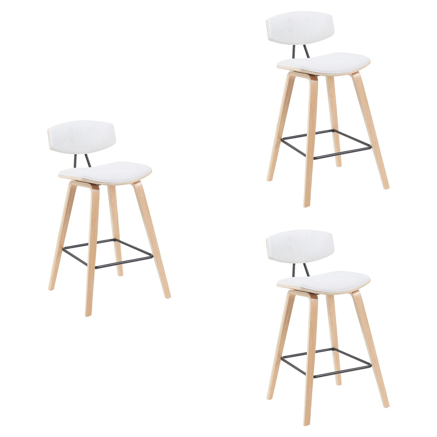 Fox - Swivel Bar Height Stool - Light Brown