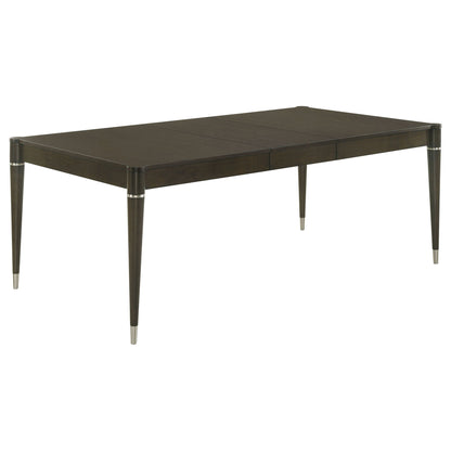 Blakely - 7 Piece Rectangular Dining Set With Extendable Table Upholstered Chairs - Ash Brown