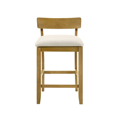 Merie - Modern Transitional Wood Counter Height Kitchen Bar Stool