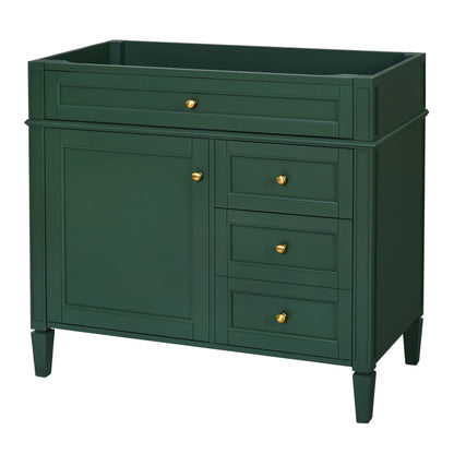Bathroom Vanity With 2 Drawers And Tip-Out Drawer, Storage Cabinet