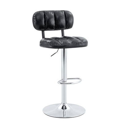 Adjustable Height Bar Stools With Footrest For Kitchen Island (Set of 2)