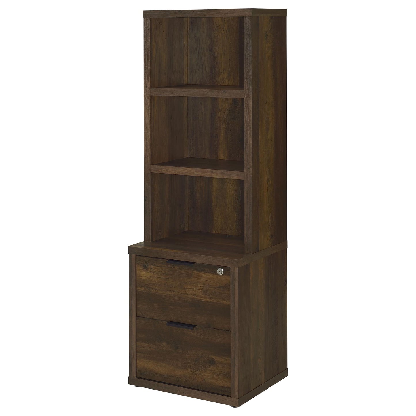 Geary - 3 Shelf Bookcase With USB Charging And Lockable Top Drawer
