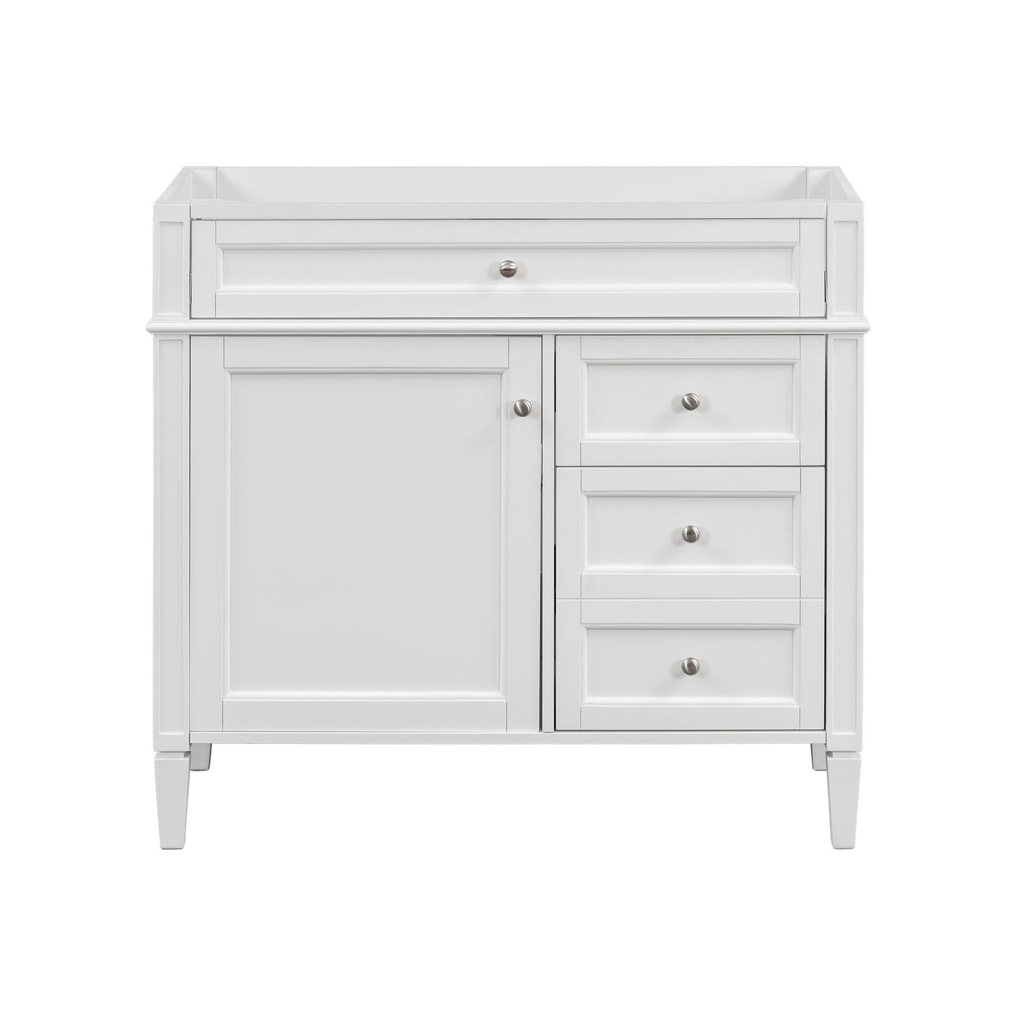 Bathroom Vanity With 2 Drawers And Tip-Out Drawer, Storage Cabinet