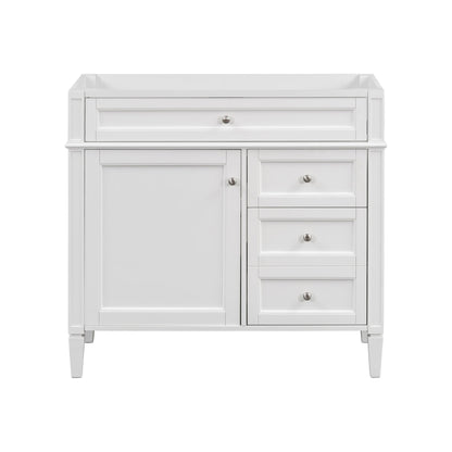 Bathroom Vanity With 2 Drawers And Tip-Out Drawer, Storage Cabinet