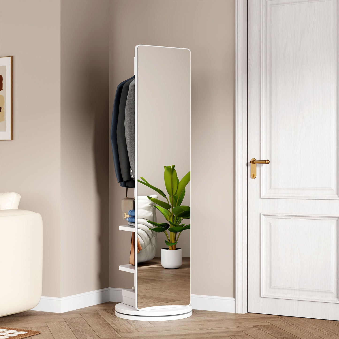 3 In 1 Multifunctional Full Length Clothing Mirror