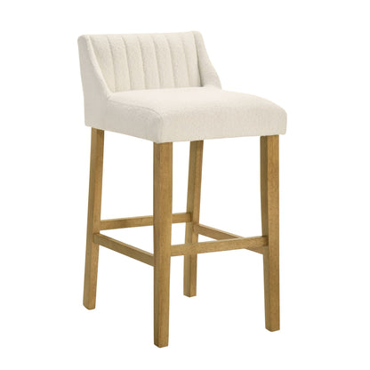 Fauna - Modern Transitional Wood Bar Height Kitchen Bar Stool