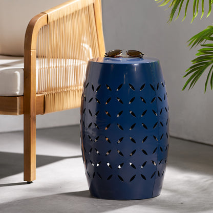 12" Outdoor Lace Cut Side Table