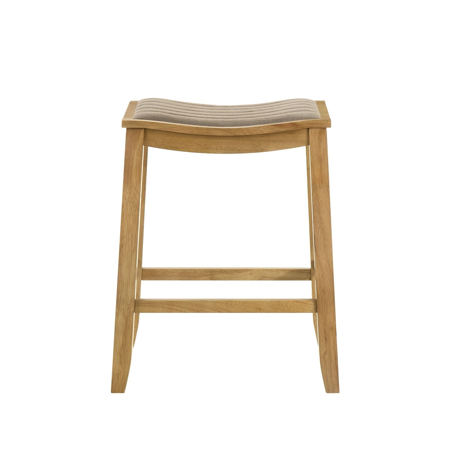 Iyani - Coastal Modern Wood Counter Height Kitchen Bar Stool