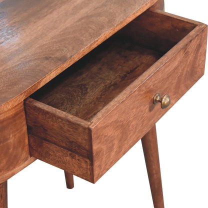 Rounded Wood Table