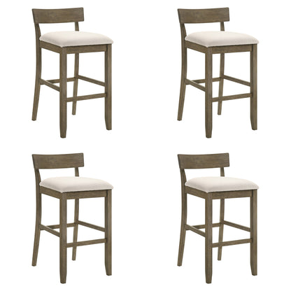 Merie - Modern Transitional Wood Bar Height Kitchen Bar Stool