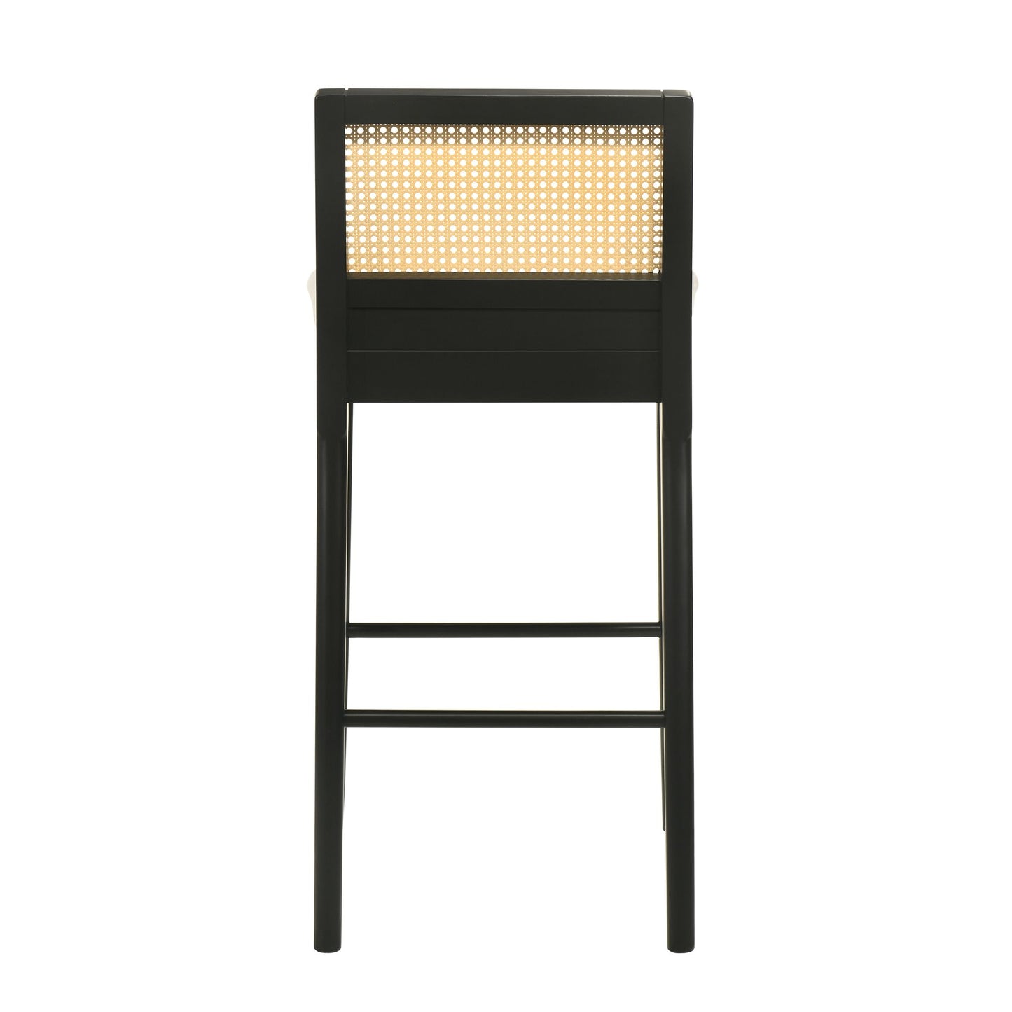 Tobias - Coastal Modern Wood Bar Height Kitchen Bar Stool