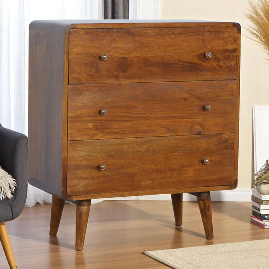 Curved Chest - Chestnut