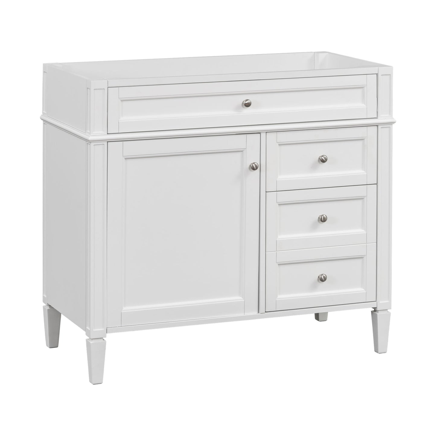 Bathroom Vanity With 2 Drawers And Tip-Out Drawer, Storage Cabinet