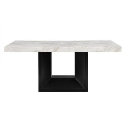 Sheena - 5 Piece Dining Table Set With Base And Chairs - Black