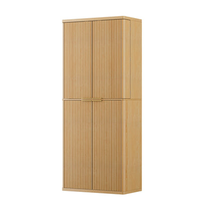 Kitchen Pantry Cabinet With 6 Doors