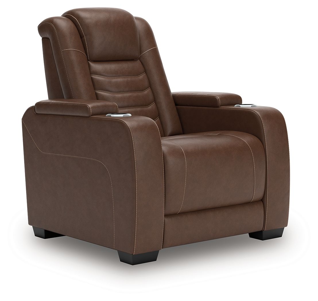 High Impact - Power Recliner / Adj Headrest - Tobacco