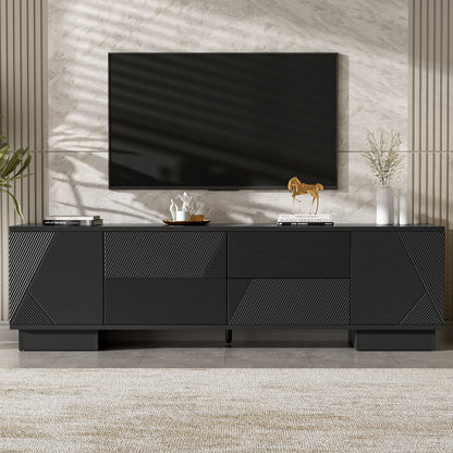 Modern TV Stand With Storage Cabinets, 4 Drawers