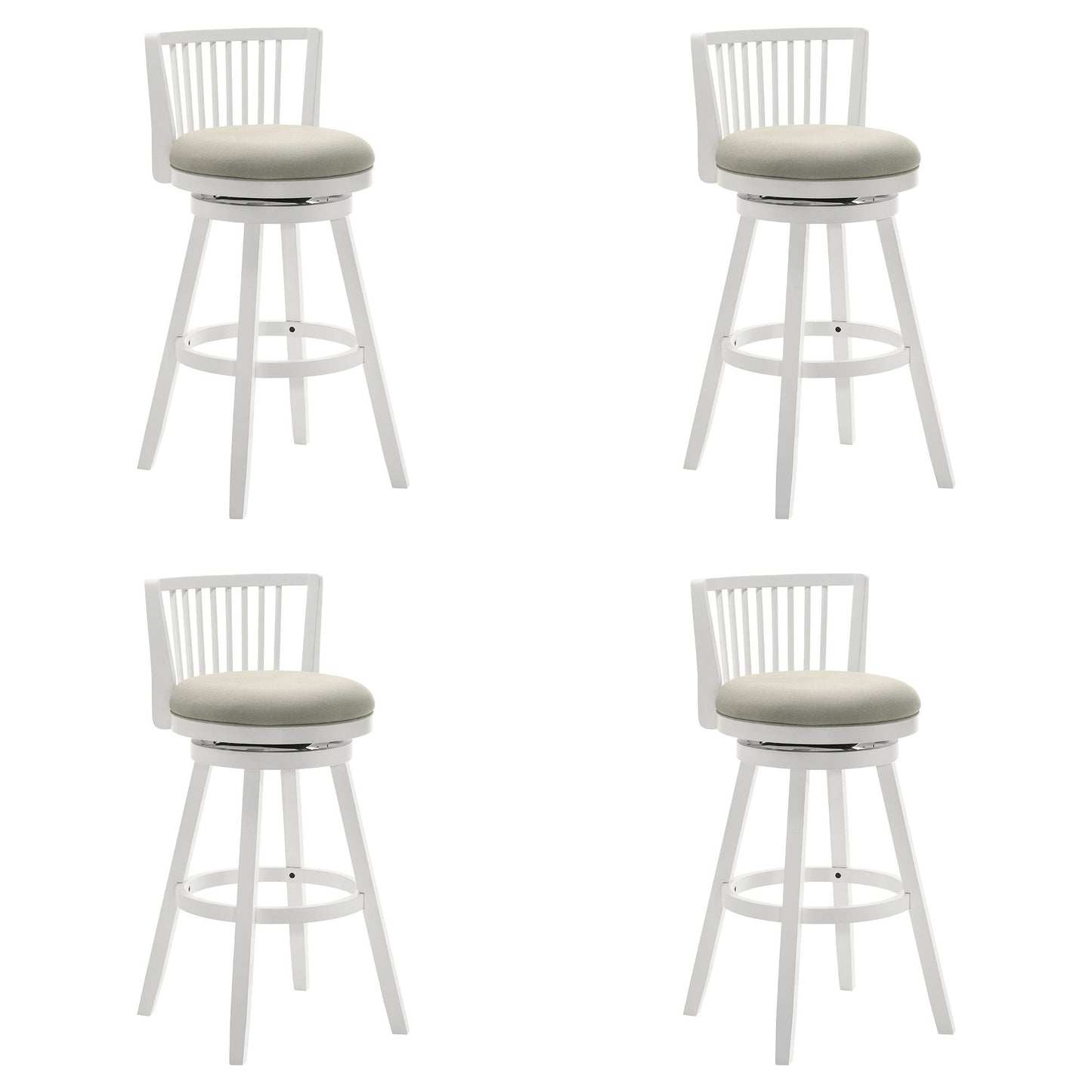 Harper - 26" Amber Glow Counter Height Rubberwood Swivel Barstool