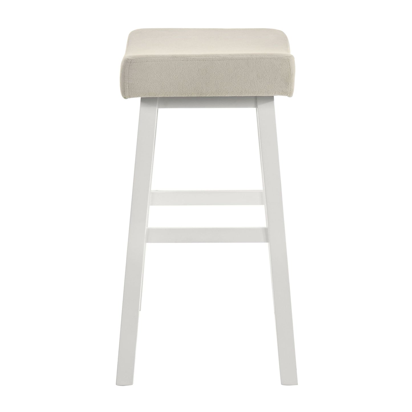 Lenon - Modern Farmhouse Wood Bar Height Kitchen Bar Stool