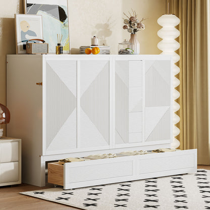 Murphy Bed With Large Drawer, USB Ports And Outlets