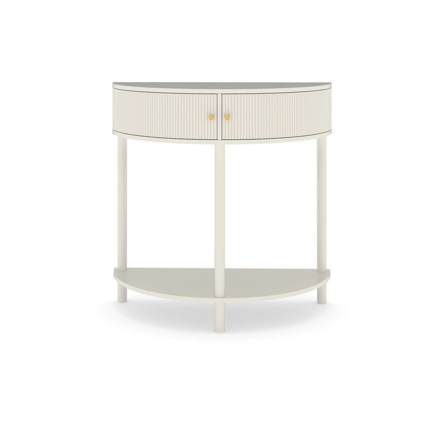 Demi Lune - Console Table With 2 Storage Drawers