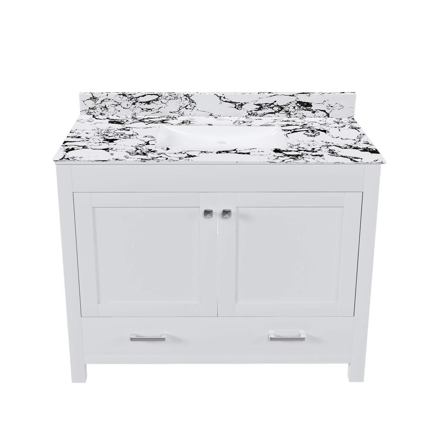 Bathroom Vanity With Storage - White