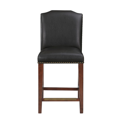 Blaire - Stationary Counter Stool With Nail Heads