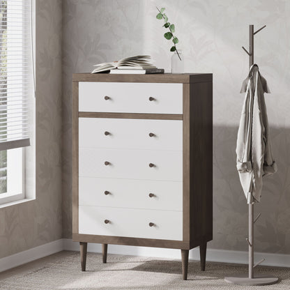Nystrom - Mid Century Modern 5 Drawer Dresse