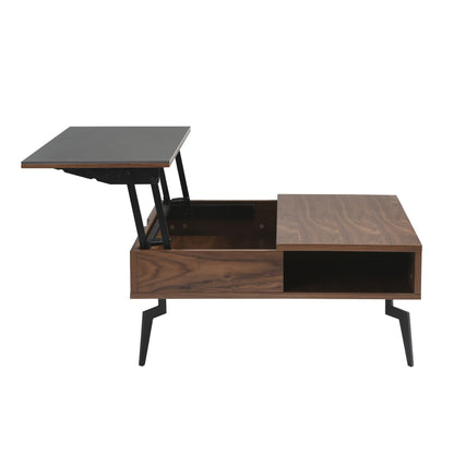 Zola - Square Lift-Top Coffee Table - Walnut