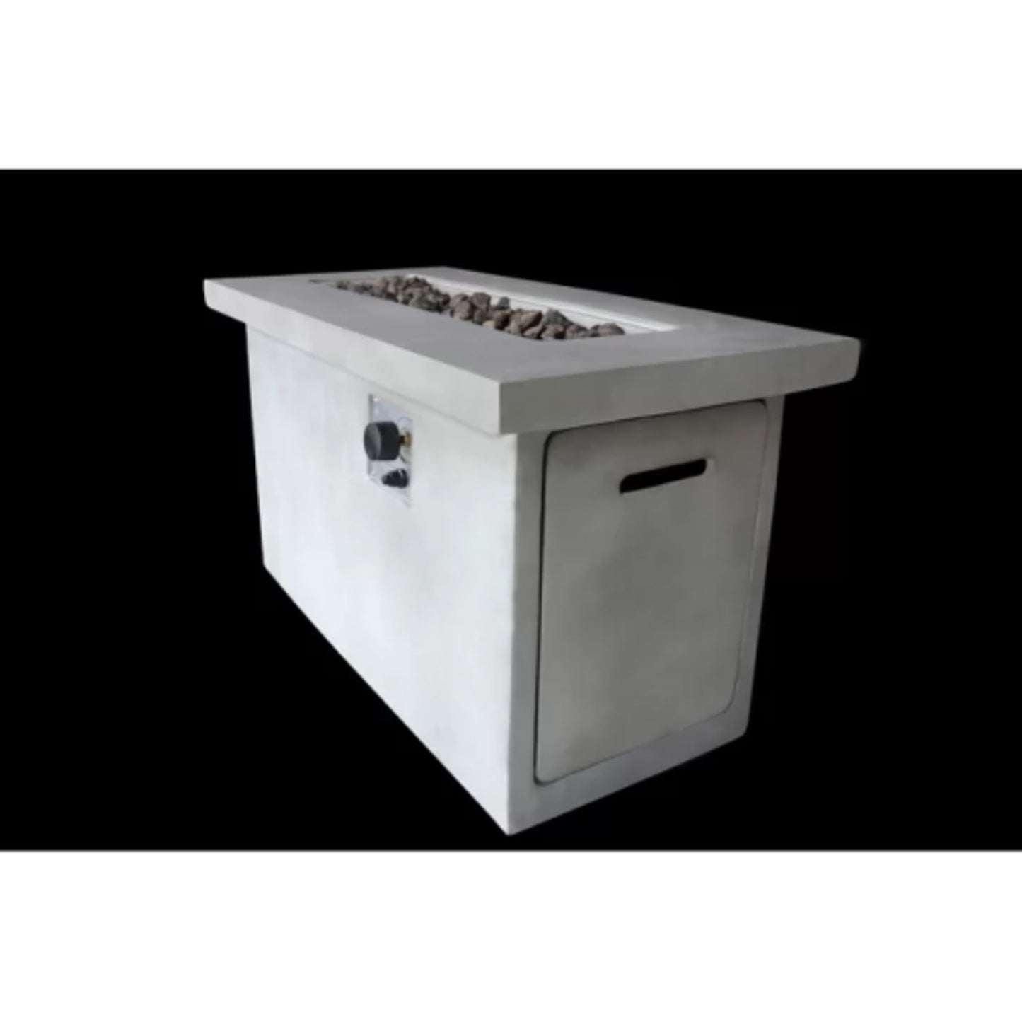 Propane / Natural Gas Outdoor Fire Pit Table - Gray