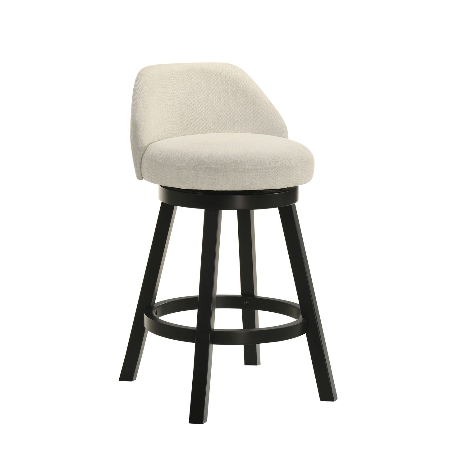 Erika - Modern Transitional Swivel Wood Counter Height Kitchen Bar Stool