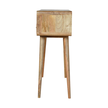 Curved Chestnut Console Table