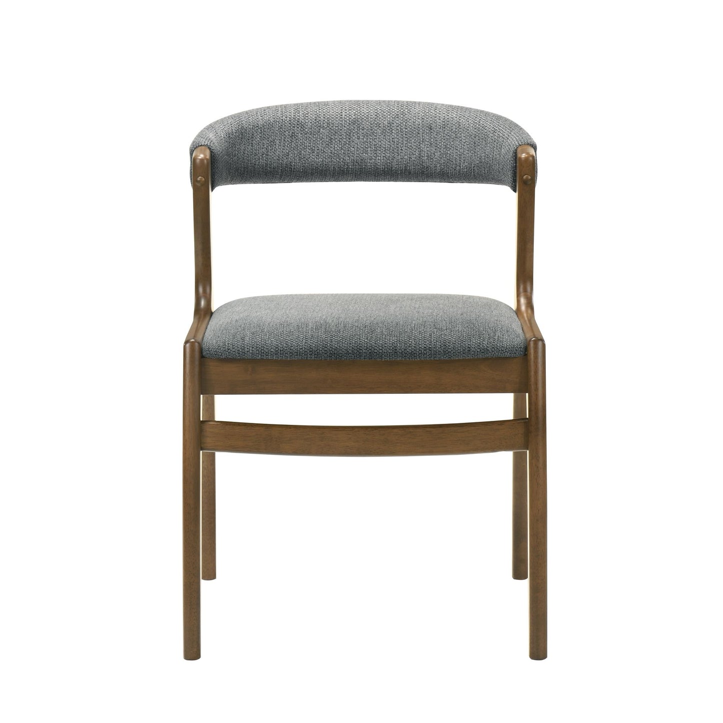 Ileena - Dining Chair (Set of 2) - Charcoal / Walnut