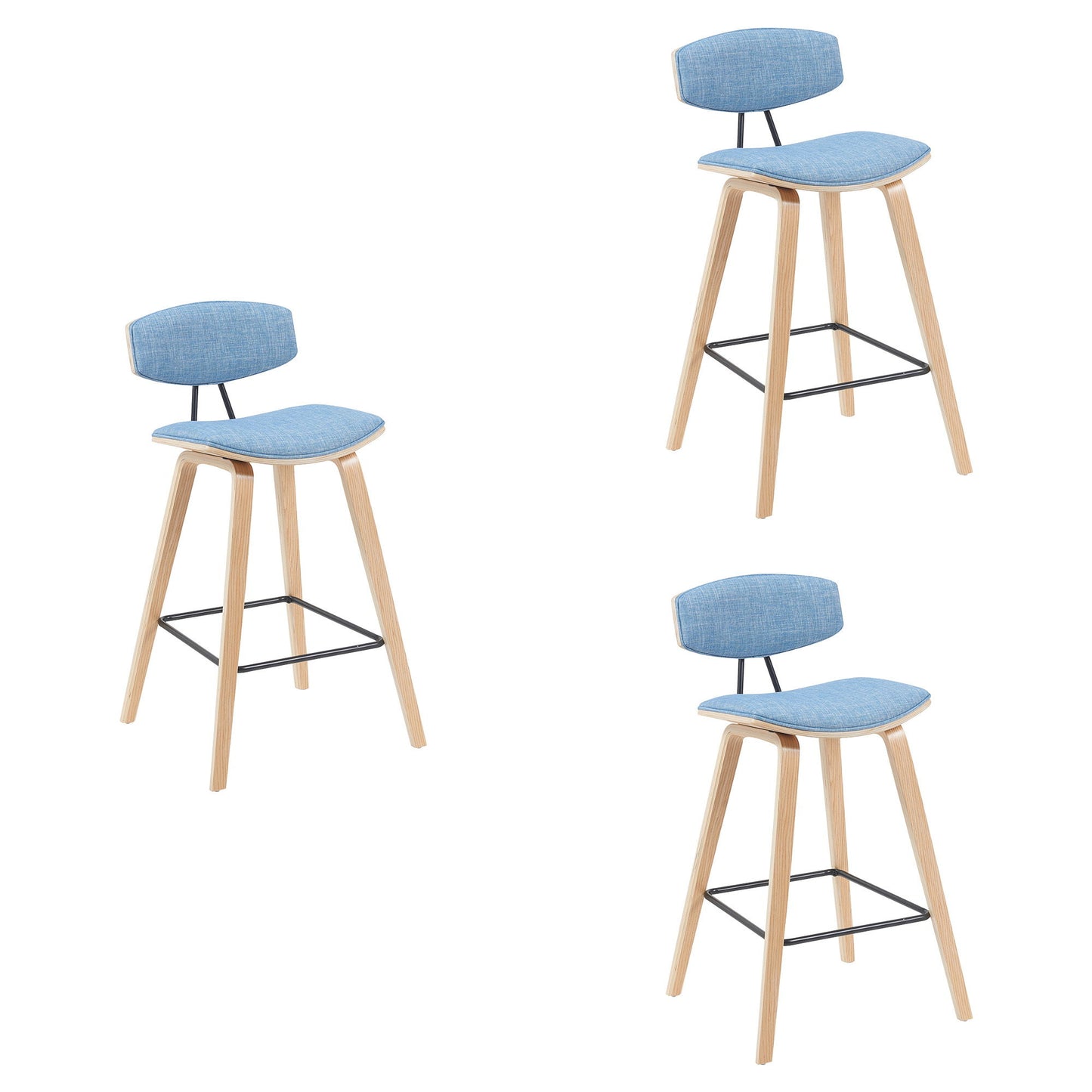 Fox - Swivel Counter Height Stool - Light Brown